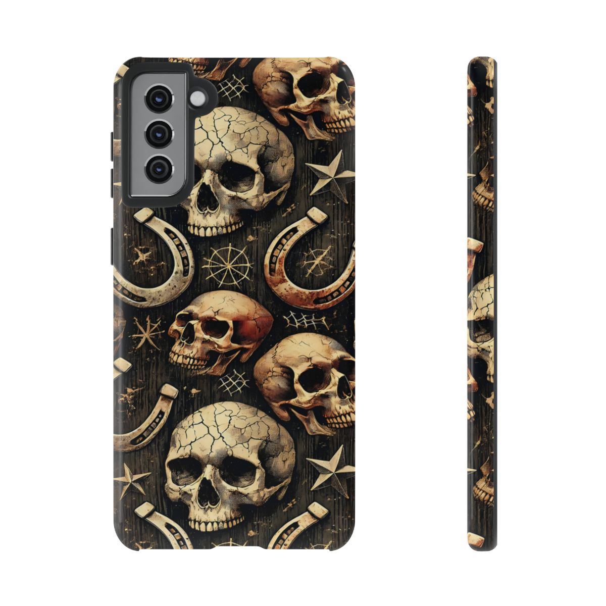Skulls Horseshoes Dark Tough Case