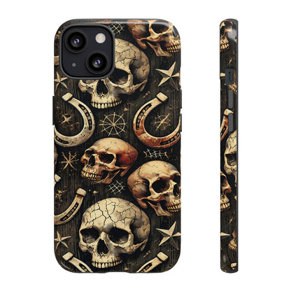 Skulls Horseshoes Dark Tough Case