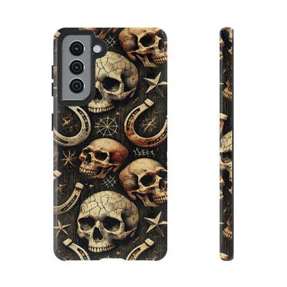 Skulls Horseshoes Dark Tough Case