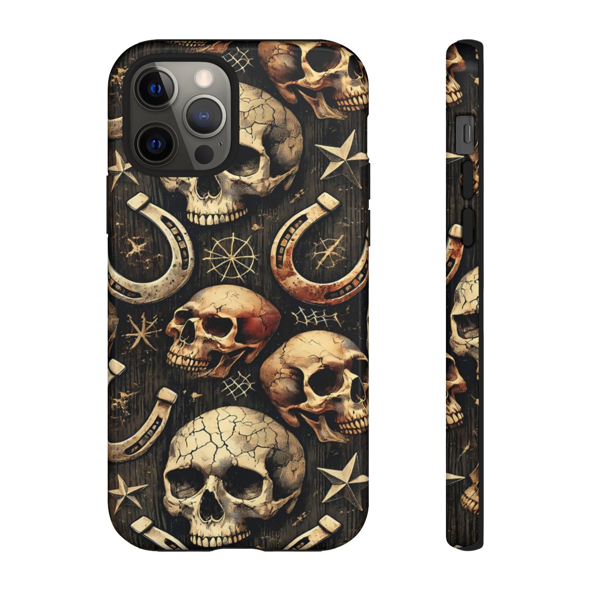 Skulls Horseshoes Dark Tough Case