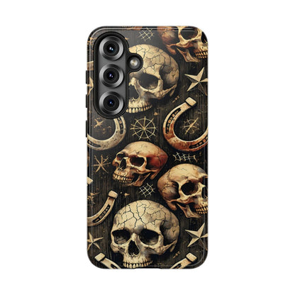 Skulls Horseshoes Dark Tough Case