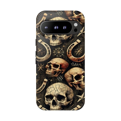 Skulls Horseshoes Dark Tough Case