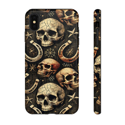 Skulls Horseshoes Dark Tough Case