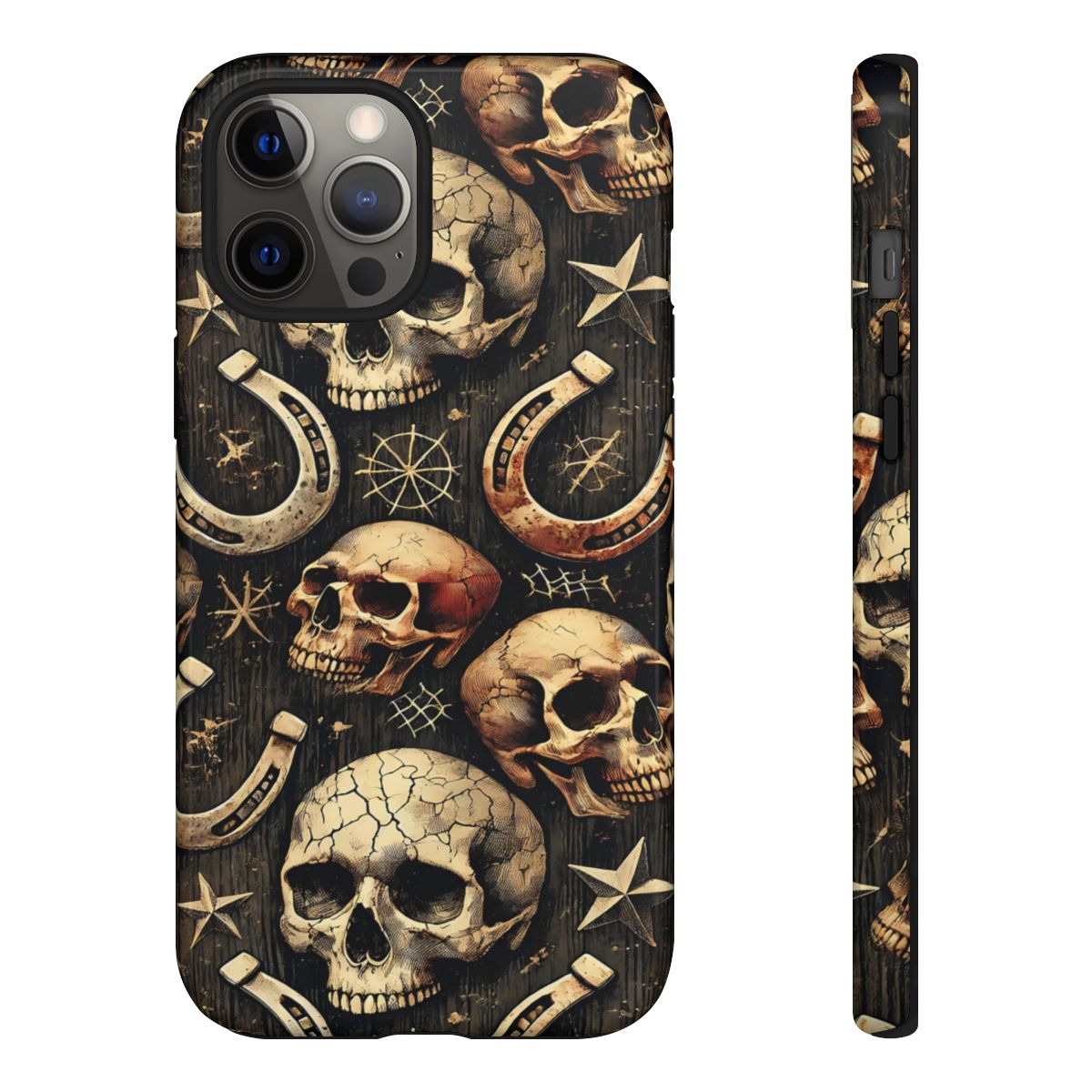 Skulls Horseshoes Dark Tough Case