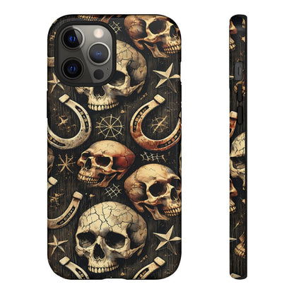 Skulls Horseshoes Dark Tough Case