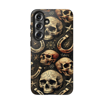 Skulls Horseshoes Dark Tough Case