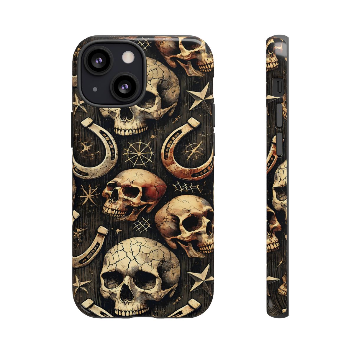 Skulls Horseshoes Dark Tough Case