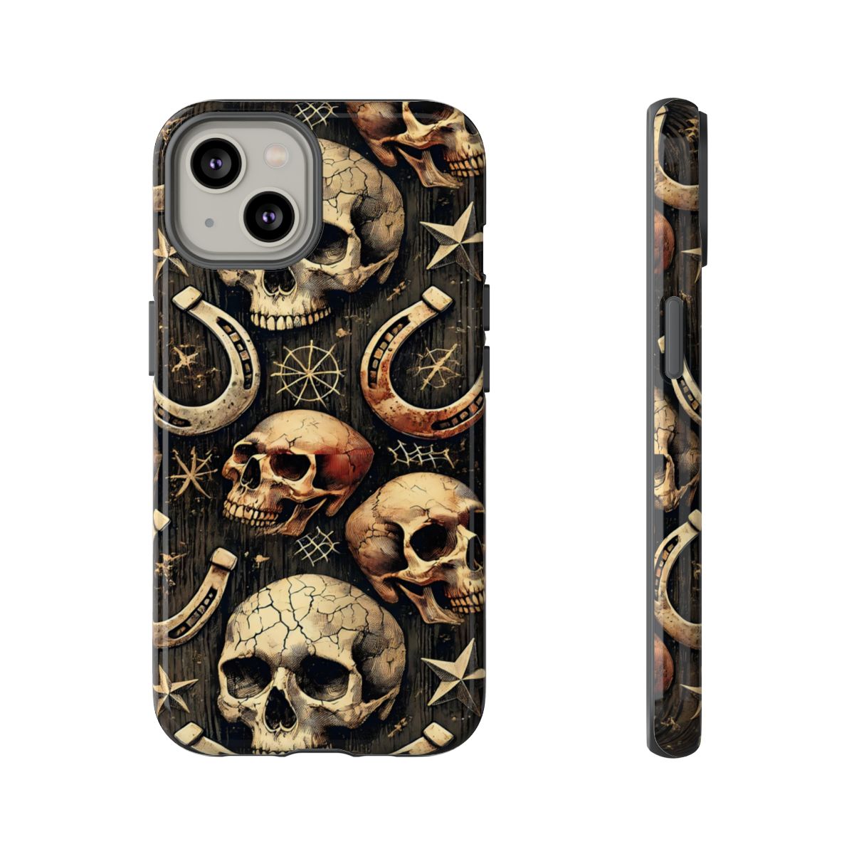 Skulls Horseshoes Dark Tough Case