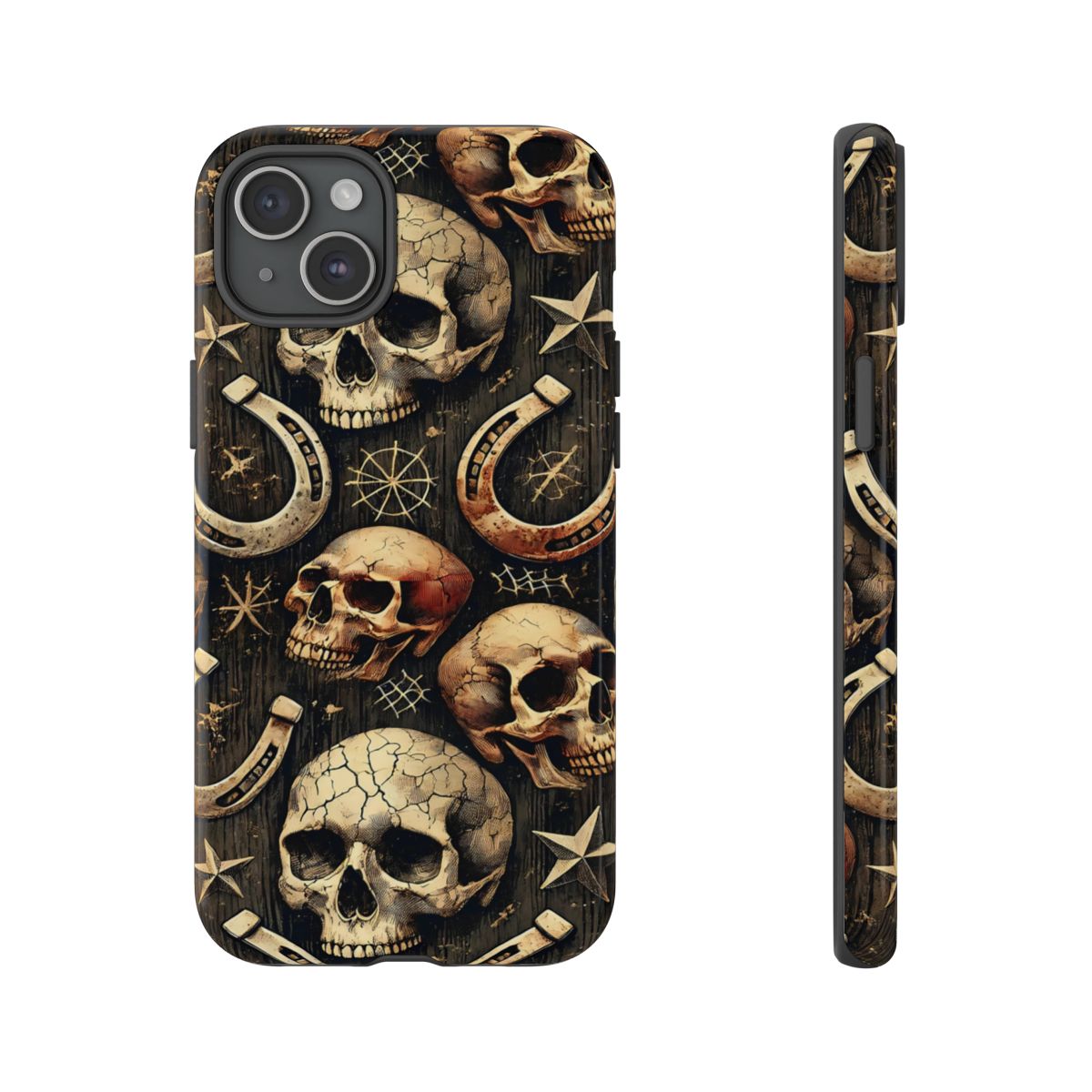 Skulls Horseshoes Dark Tough Case
