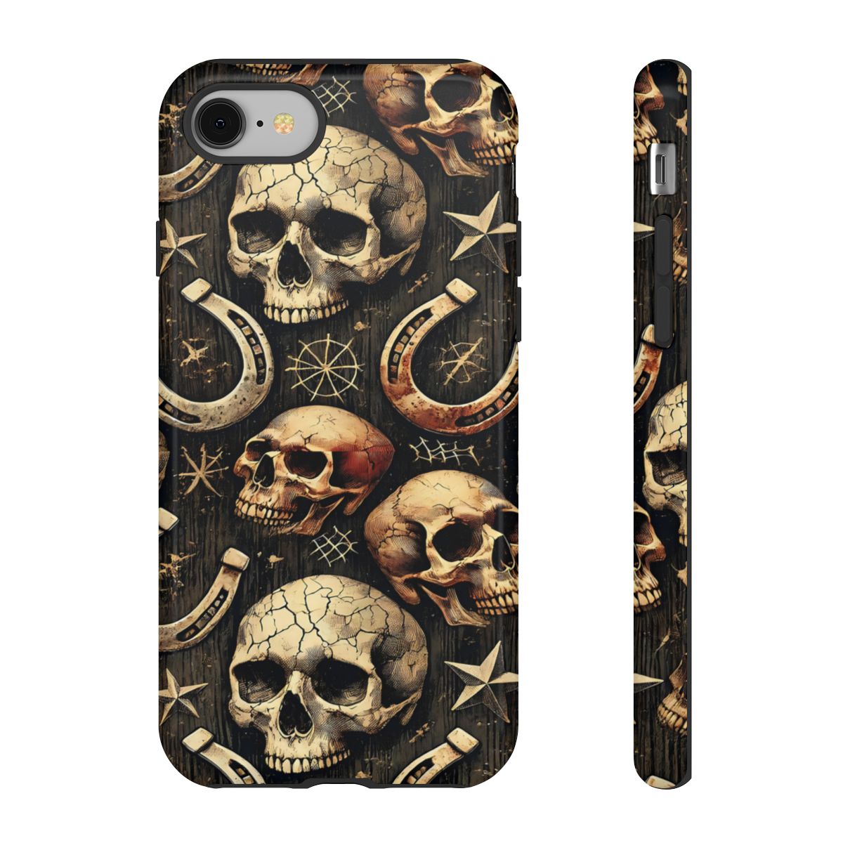 Skulls Horseshoes Dark Tough Case
