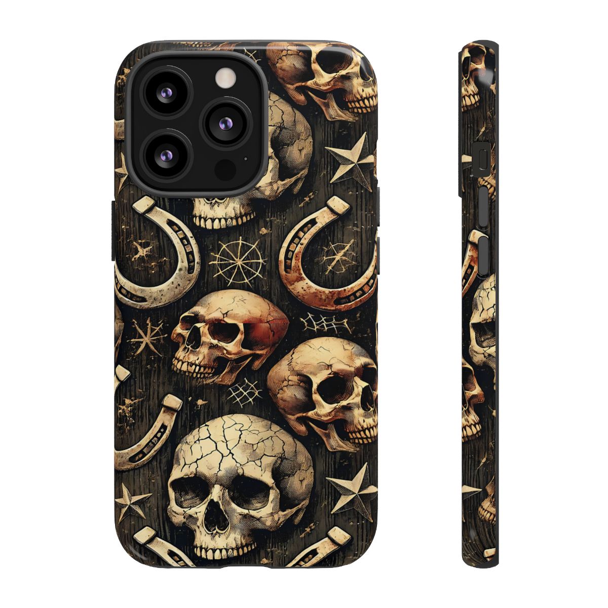 Skulls Horseshoes Dark Tough Case