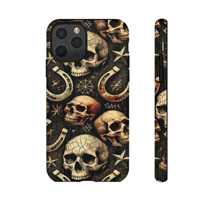 Skulls Horseshoes Dark Tough Case