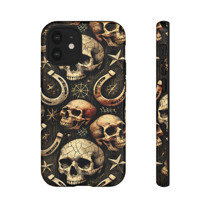 Skulls Horseshoes Dark Tough Case