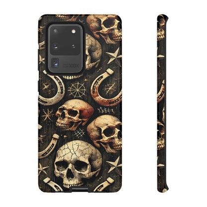 Skulls Horseshoes Dark Tough Case