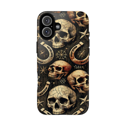 Skulls Horseshoes Dark Tough Case