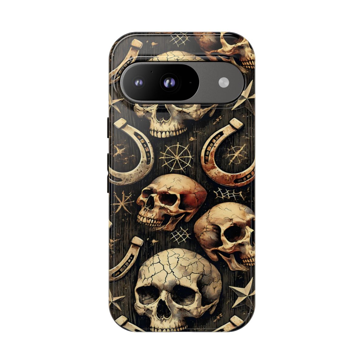 Skulls Horseshoes Dark Tough Case