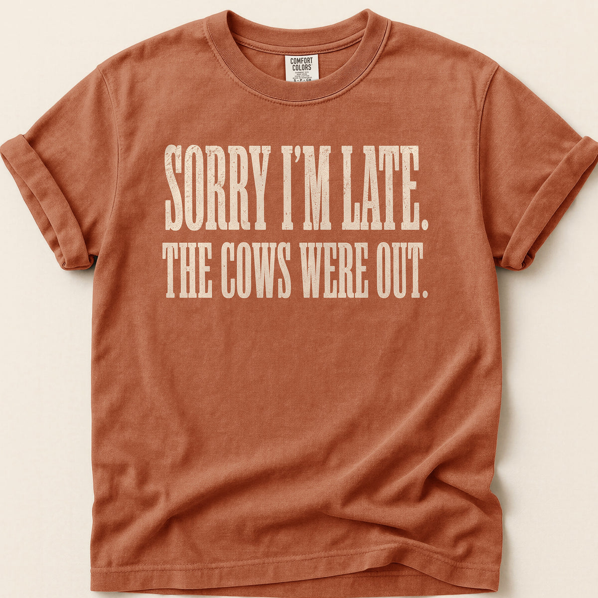 Sorry Im Late T-shirt on Yam