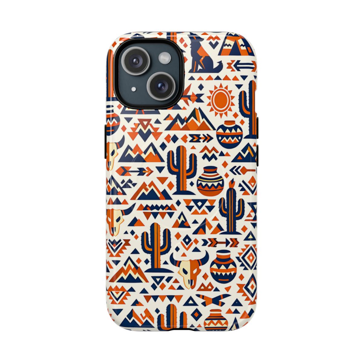Southwest Tribal Orange Magnetic Case