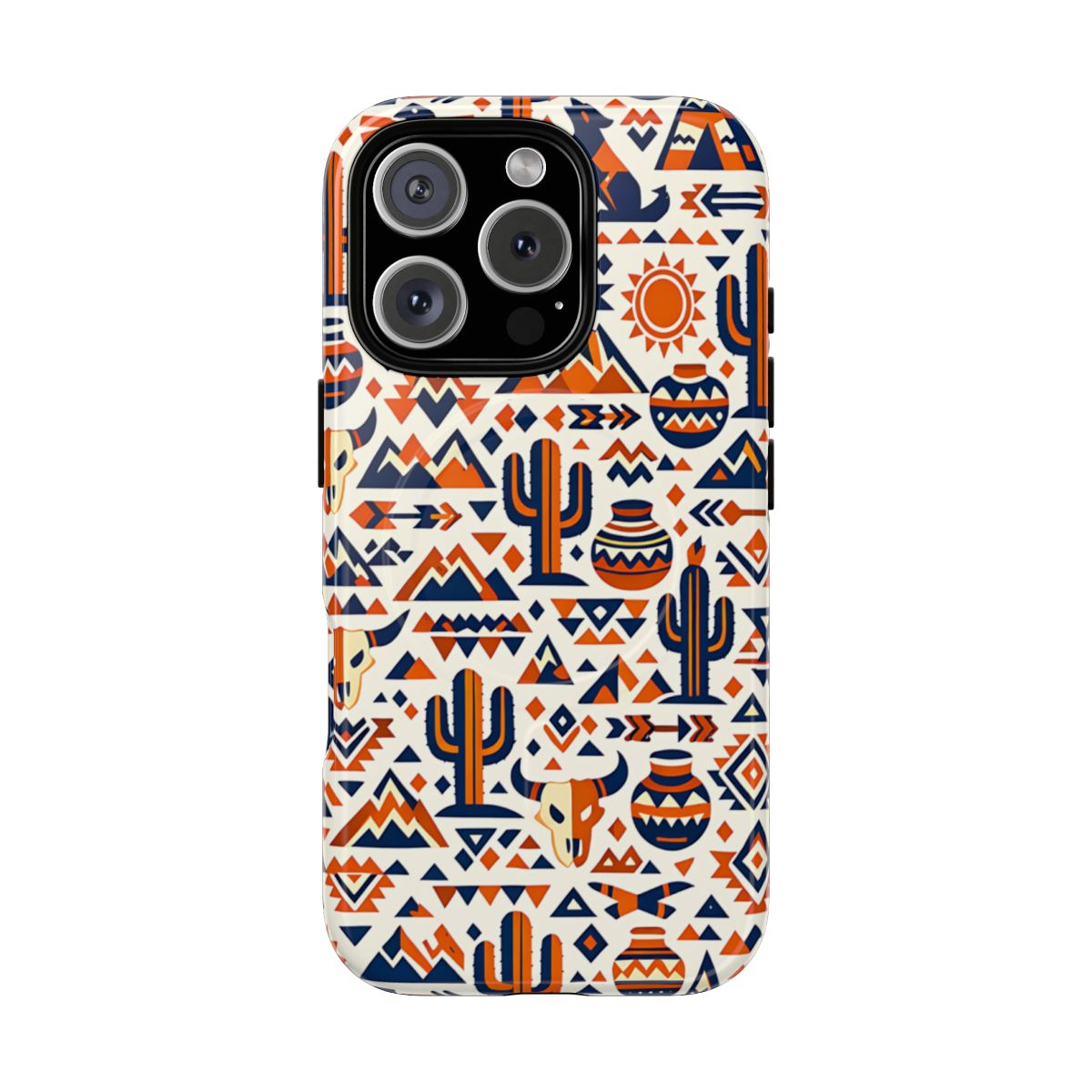 Southwest Tribal Orange Magnetic Case