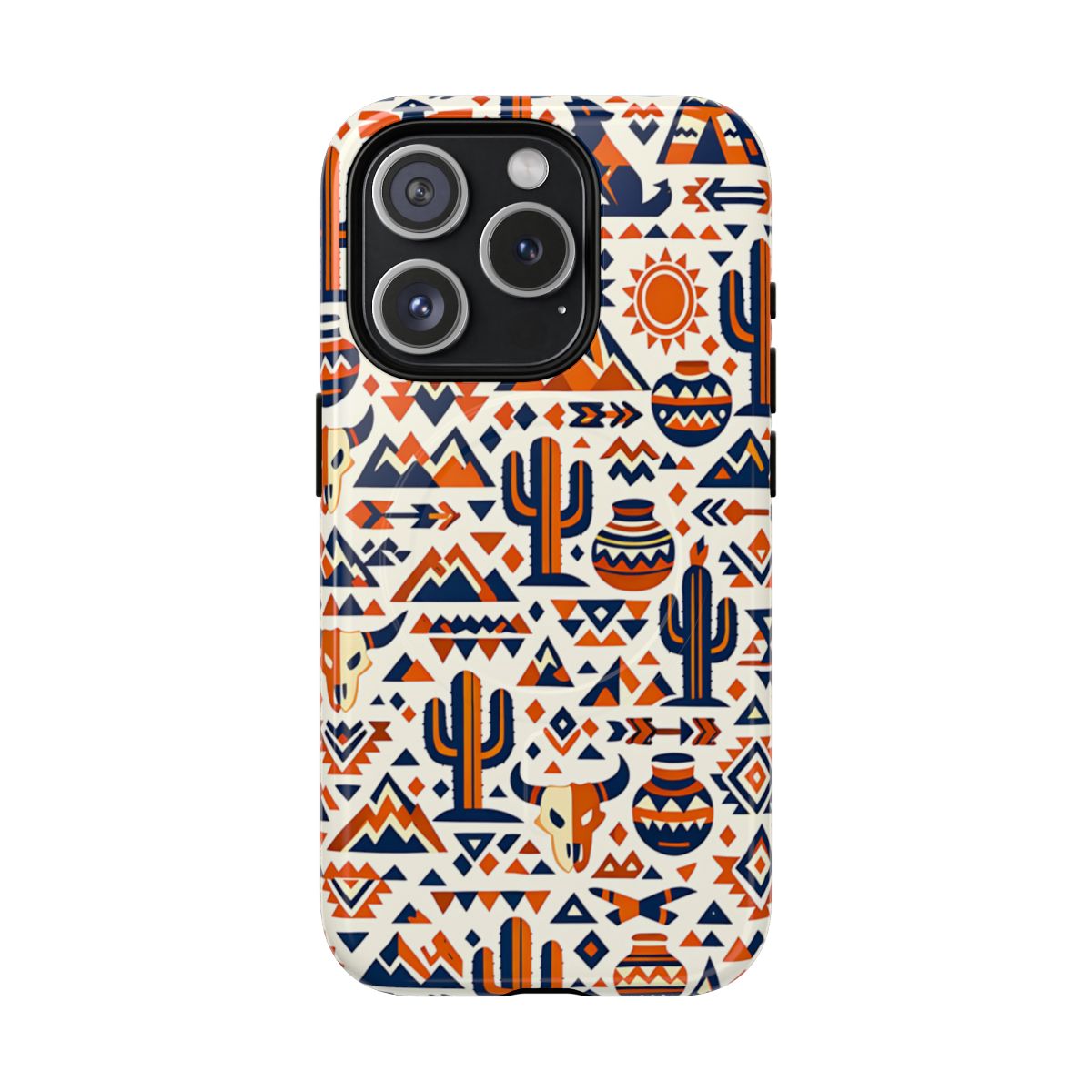 Southwest Tribal Orange Magnetic Case