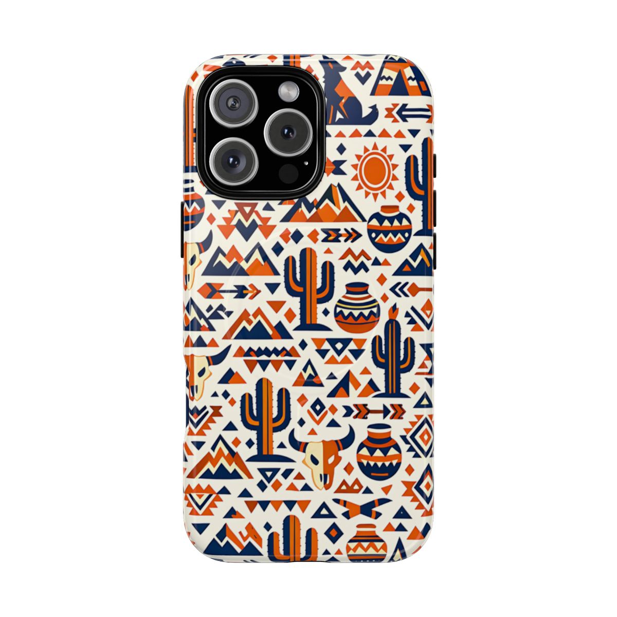 Southwest Tribal Orange Magnetic Case