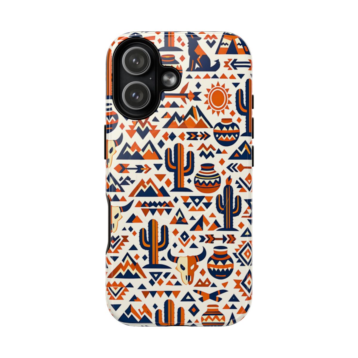 Southwest Tribal Orange Magnetic Case