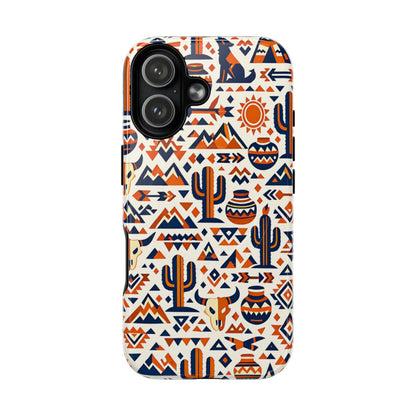 Southwest Tribal Orange Magnetic Case