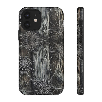 Spiderwebs Barnwood Tough Case