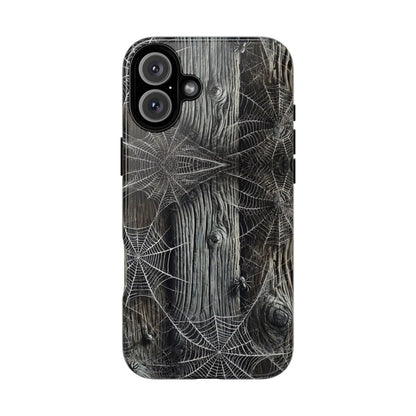 Spiderwebs Barnwood Tough Case