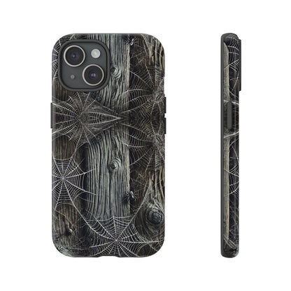 Spiderwebs Barnwood Tough Case