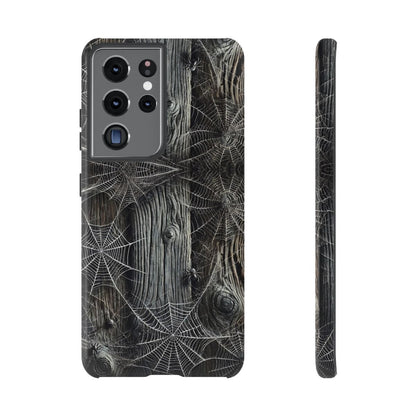 Spiderwebs Barnwood Tough Case