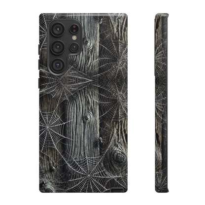 Spiderwebs Barnwood Tough Case
