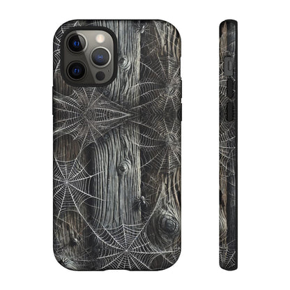 Spiderwebs Barnwood Tough Case