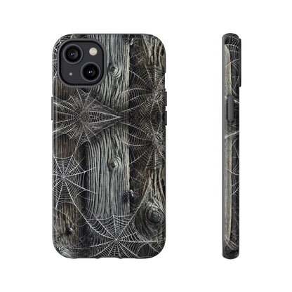 Spiderwebs Barnwood Tough Case
