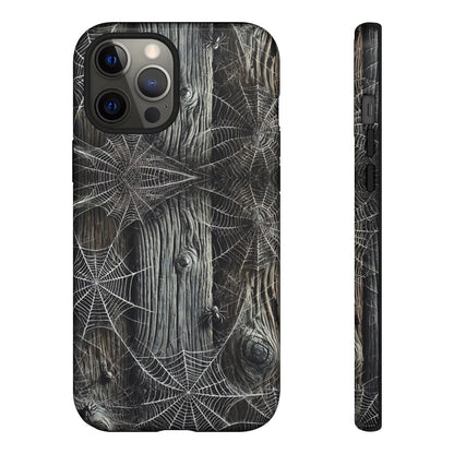 Spiderwebs Barnwood Tough Case