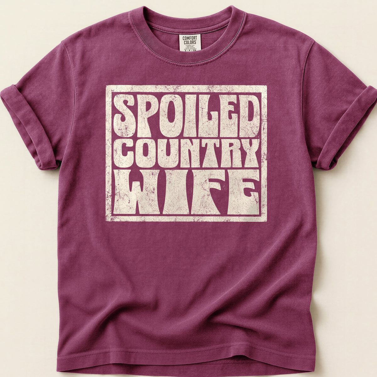 Spoiled Country Wife T-shirt on Berry