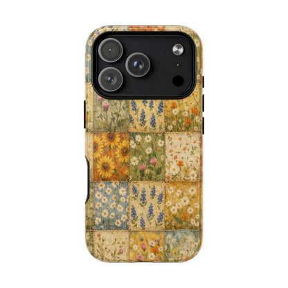 Spring Patchwork Magnetic Case