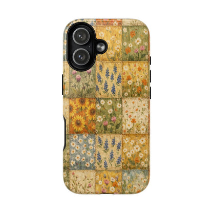 Spring Patchwork Magnetic Case