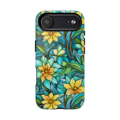 Stained Glass Yellow Flowers Magnetic Case