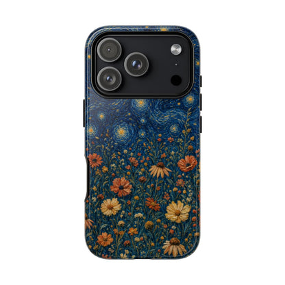 Starry Night Wildflowers Tough Case - iPhone 18 Pro