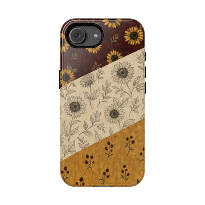 Sunflower Burgundy Swaths Tough Case - iPhone 16e