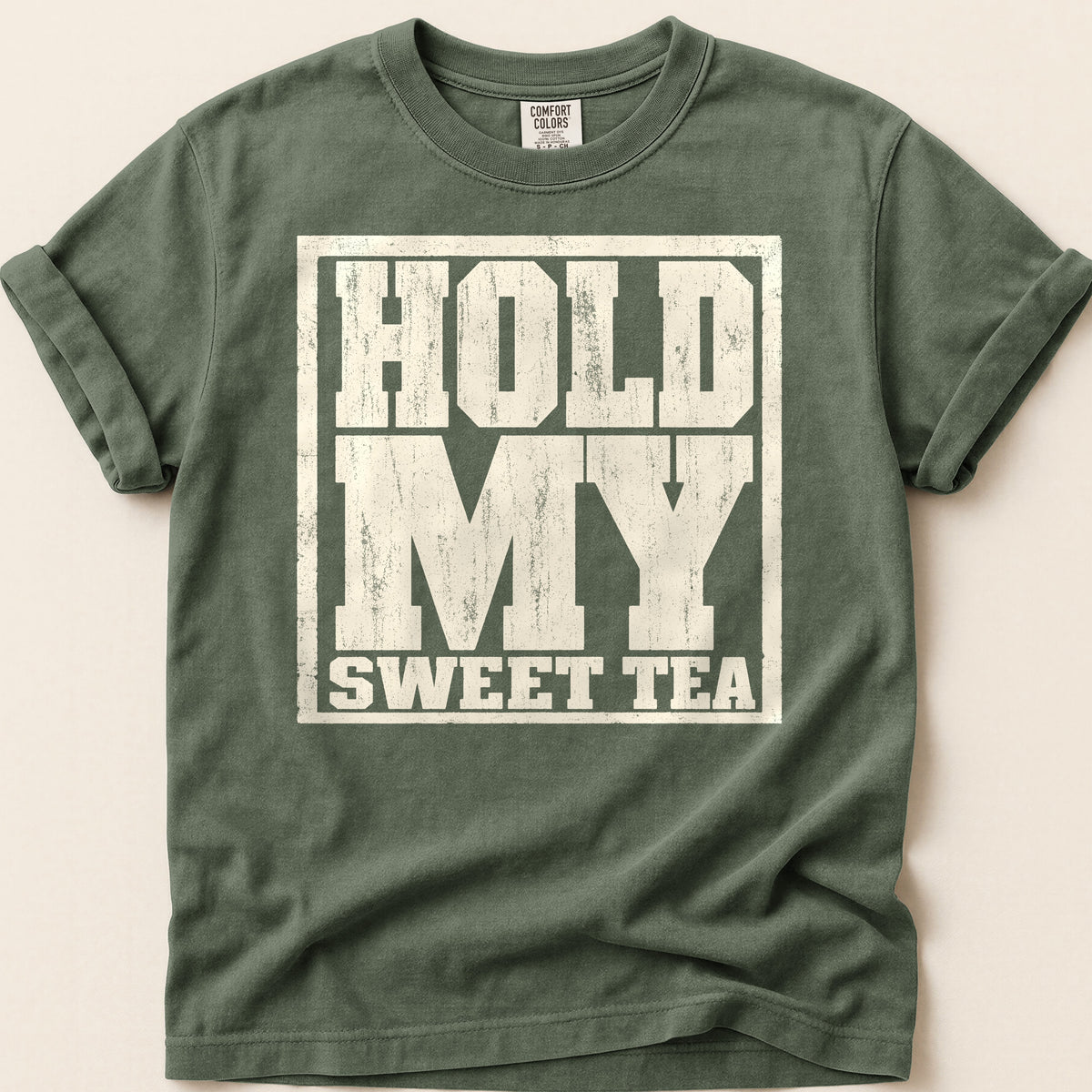Sweet Tea T-shirt on Moss