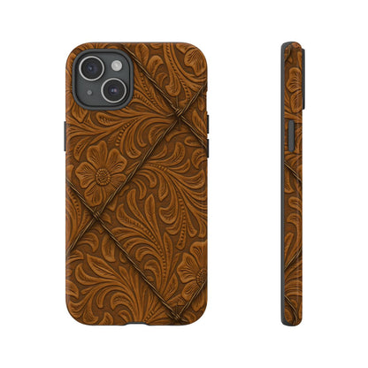 Faux Tooled Tan Barbed Wire Tough Case