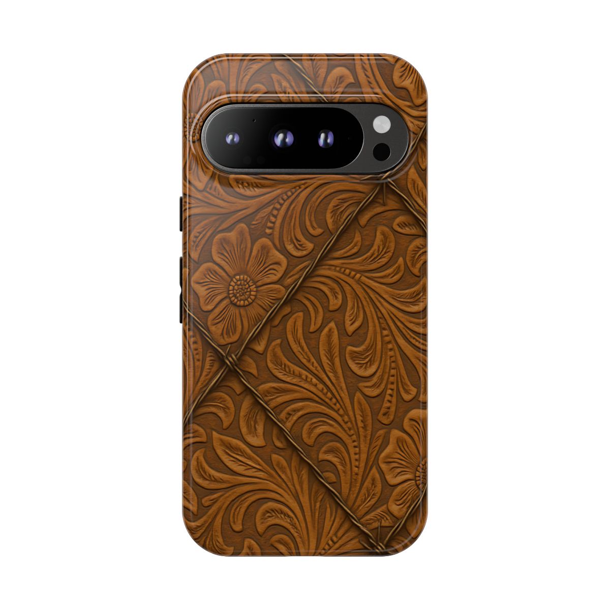 Faux Tooled Tan Barbed Wire Tough Case