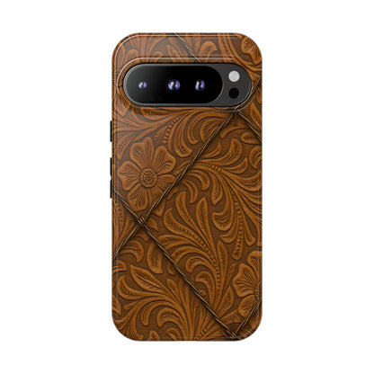 Faux Tooled Tan Barbed Wire Tough Case