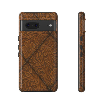 Faux Tooled Tan Barbed Wire Tough Case