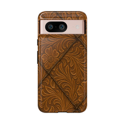 Faux Tooled Tan Barbed Wire Tough Case