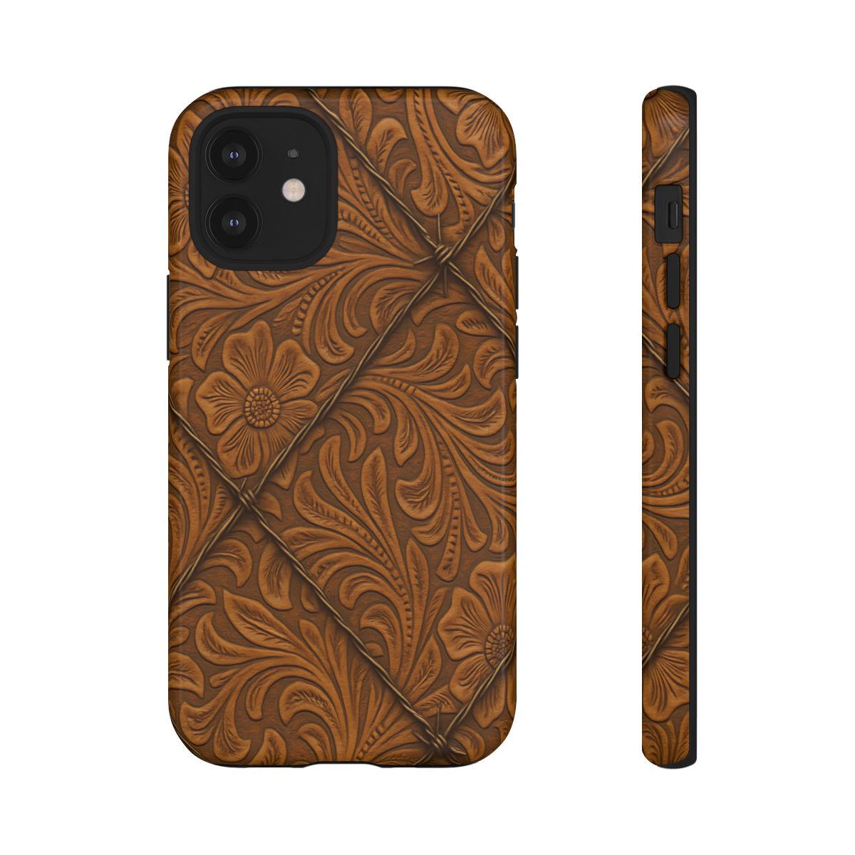 Faux Tooled Tan Barbed Wire Tough Case