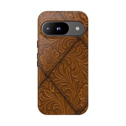 Faux Tooled Tan Barbed Wire Tough Case