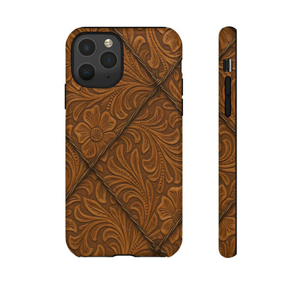 Faux Tooled Tan Barbed Wire Tough Case